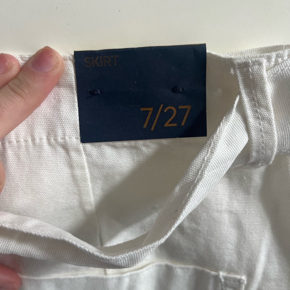 White tied mini cargo skirt - Picture 4 of 4